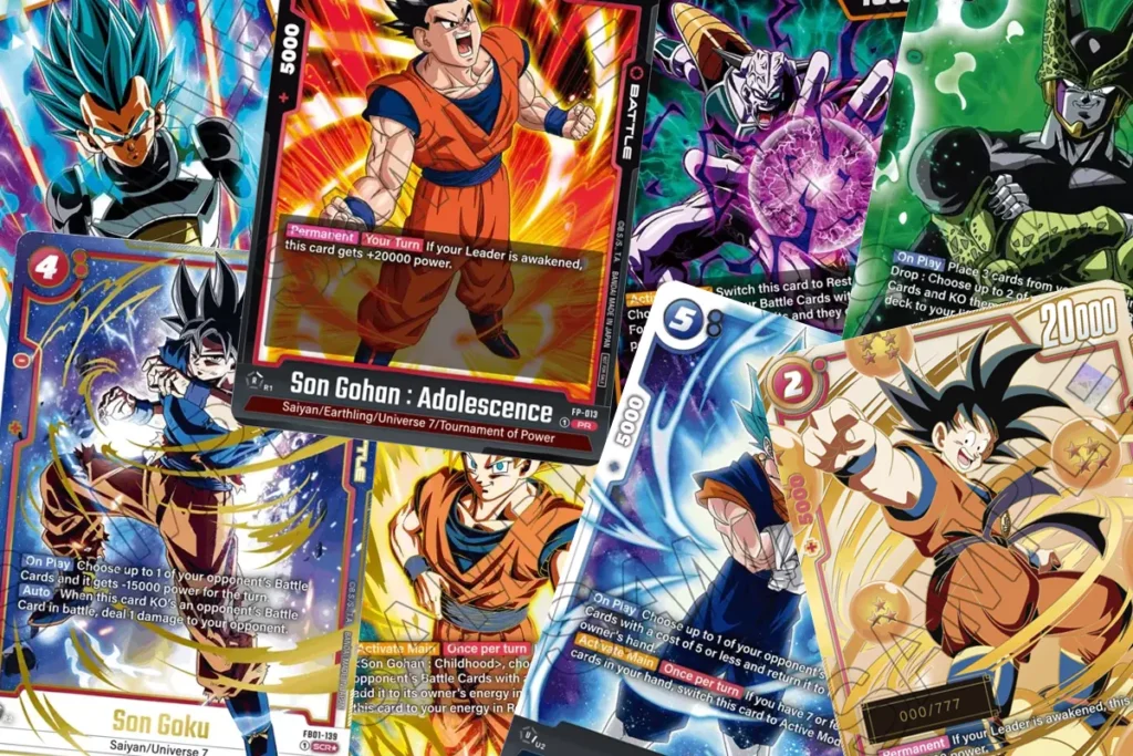 Grader des cartes Dragon Ball Super Card Game