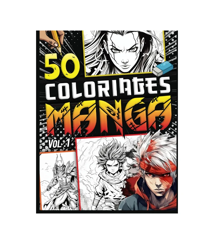 Coloriage Manga - 50 Dessins à Colorier pour Enfants et Ados