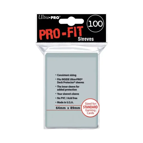 Ultra Pro-Fit Sleeves Transparent Protèges cartes