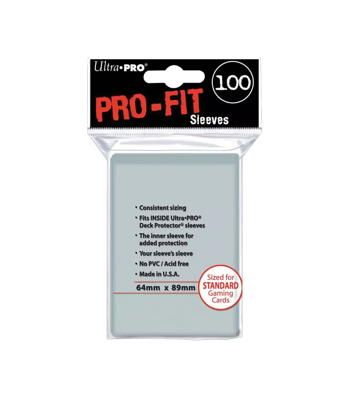 Ultra Pro-Fit Sleeves Transparent Protèges cartes