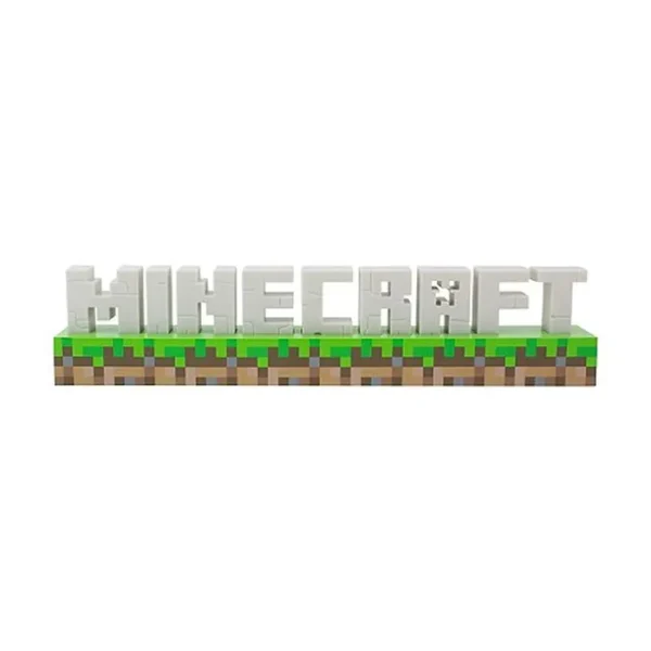 Lampe Minecraft Logo - Marchandise Officielle, 2 Modes