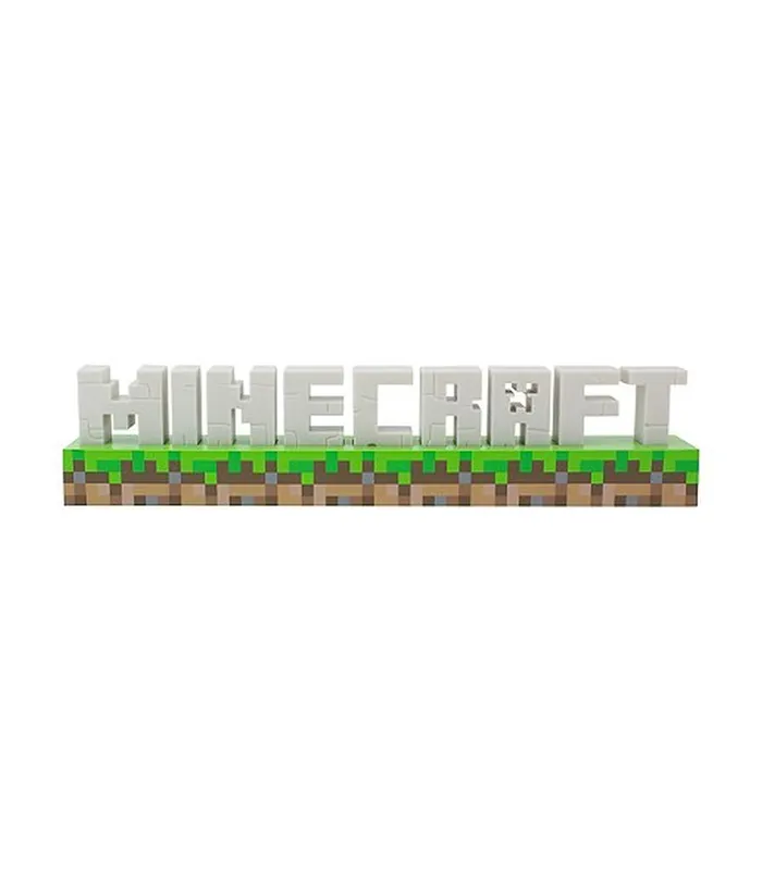 Lampe Minecraft Logo - Marchandise Officielle, 2 Modes